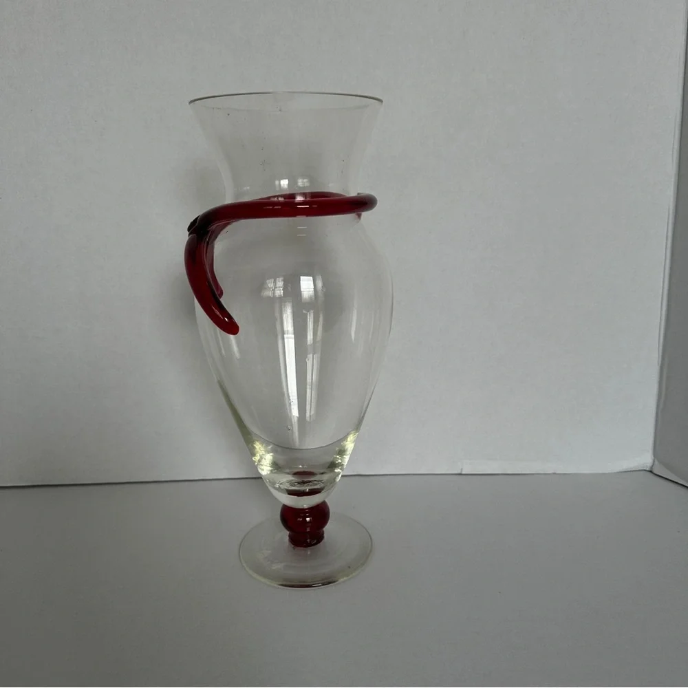 Elegant Collectible Vintage Cobalt  Hand Blown Art Glass 11